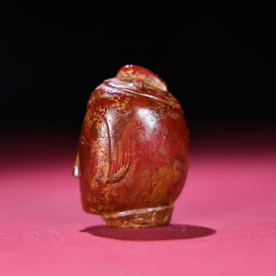 An Exquisite Agate Human Head Ornament - 5