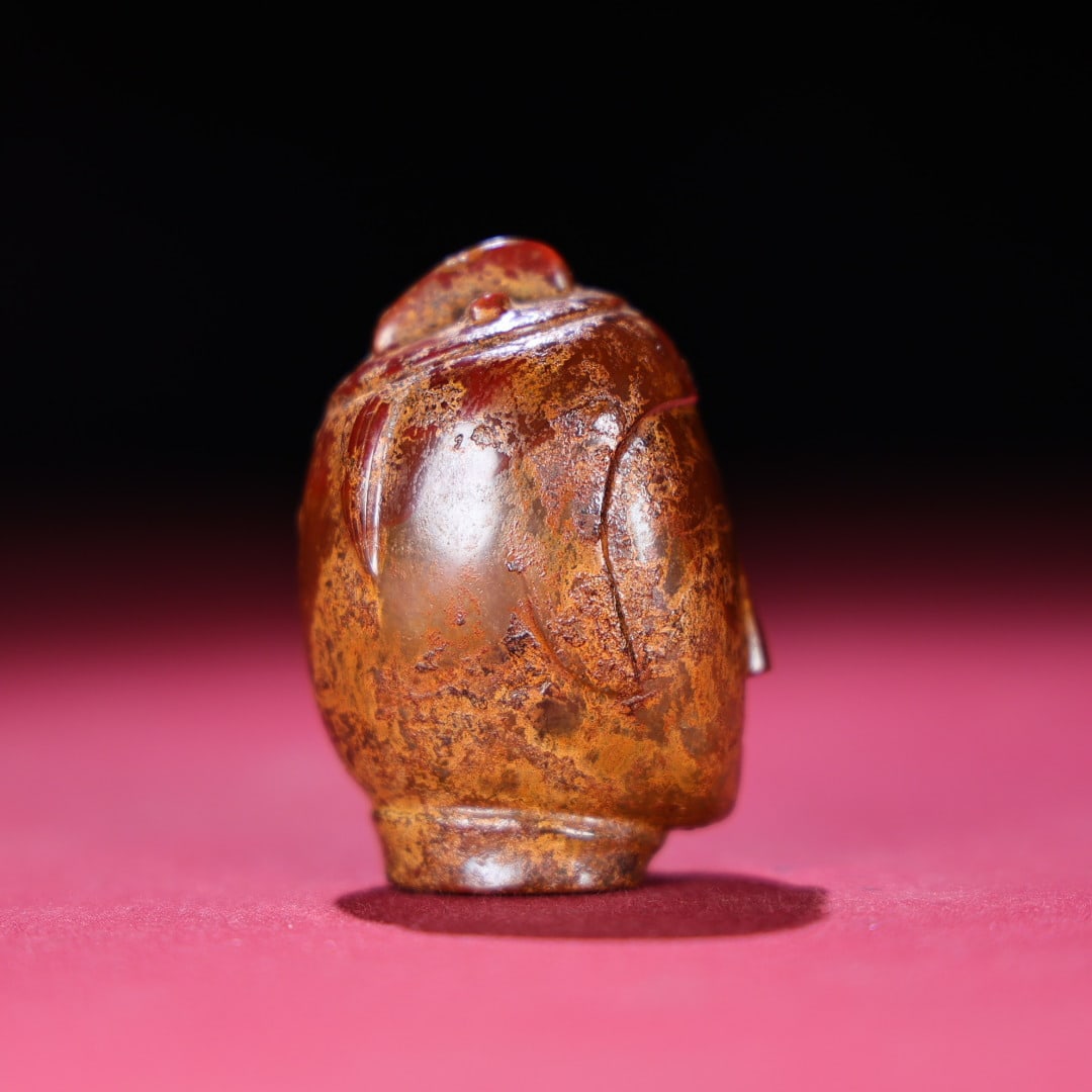 An Exquisite Agate Human Head Ornament - 7