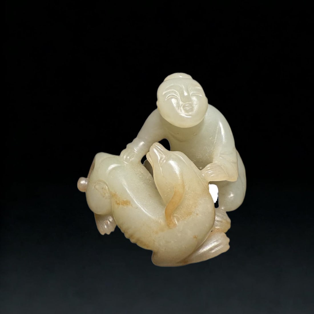 An Exquisite Hotan Jade Human Figure - 6