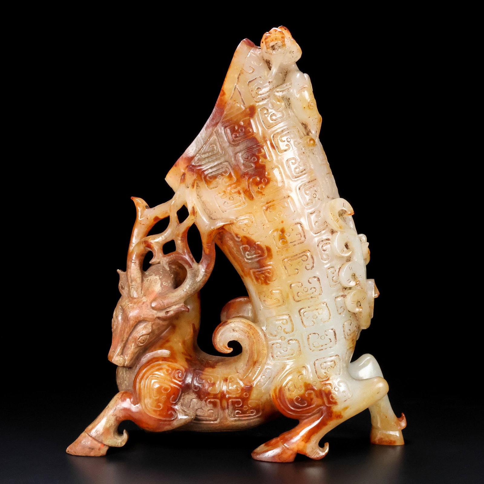 An Exquisite Hotan Jade Deer Cup (1 of 9)