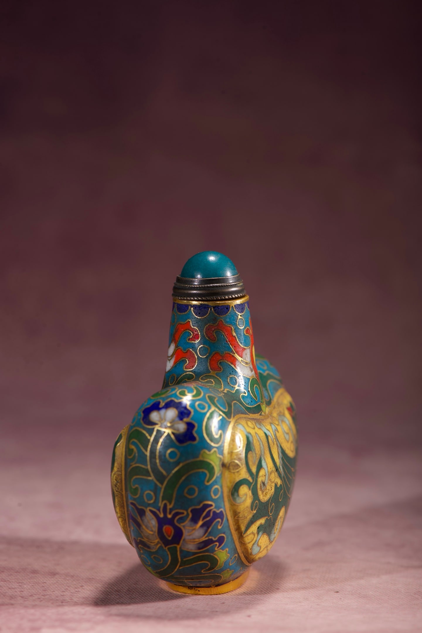 An Exquisite Cloisonne Phoenix Pattern Snuff Bottle - 4