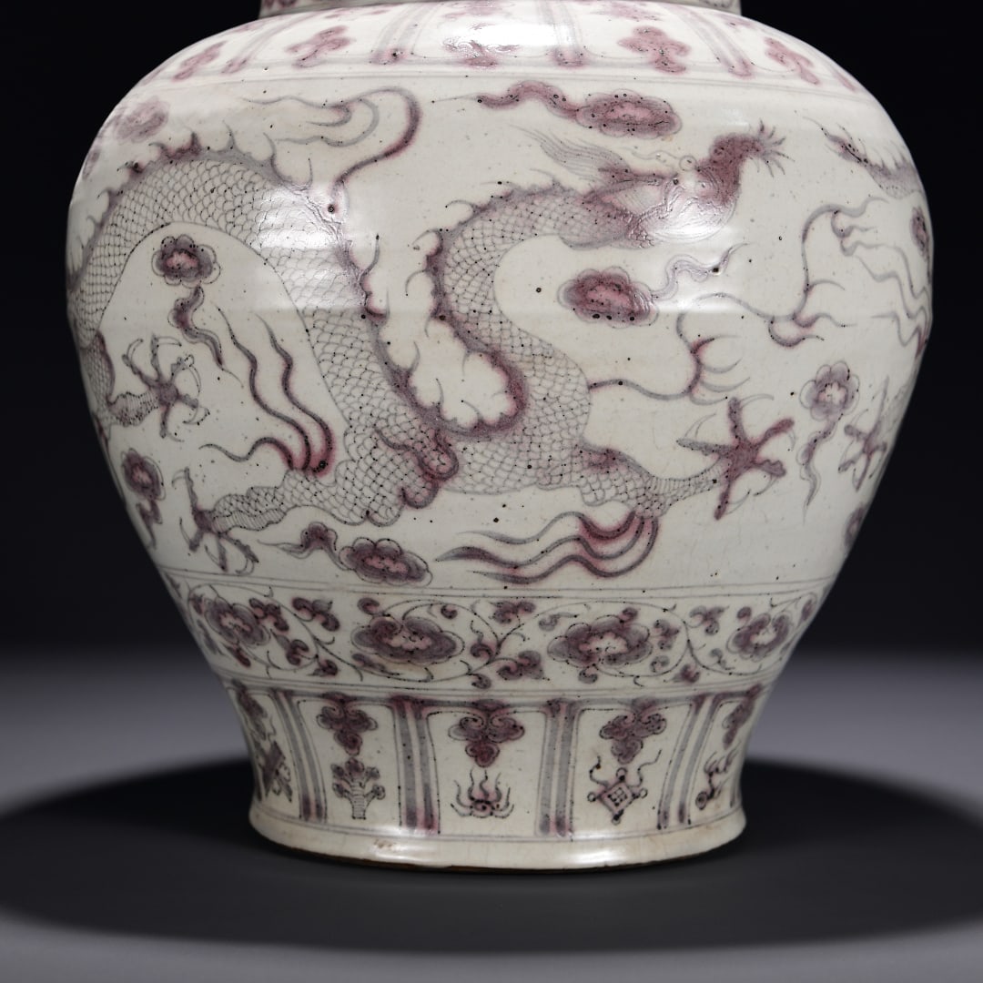 An Exquisite Underglaze-Red Dragon Pattern Jar - 6