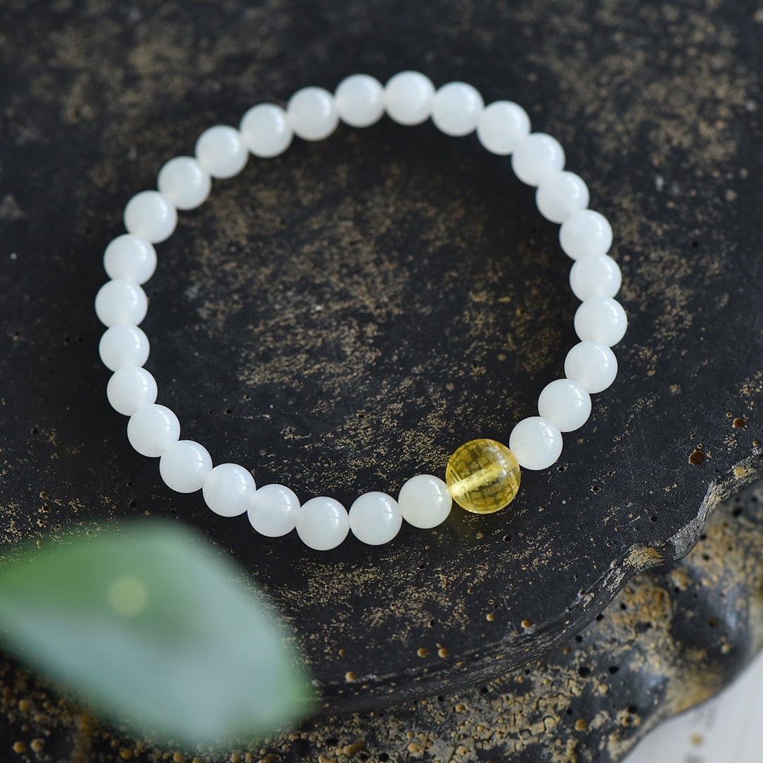A Exquisite Hotan Jade Scripture Bracelet - 2