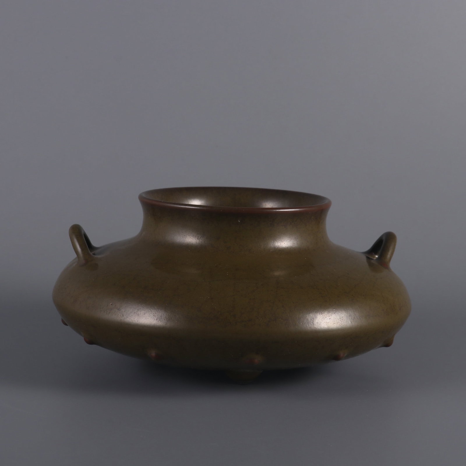An Exquisite Teadust Glazed Double-Ears Jar