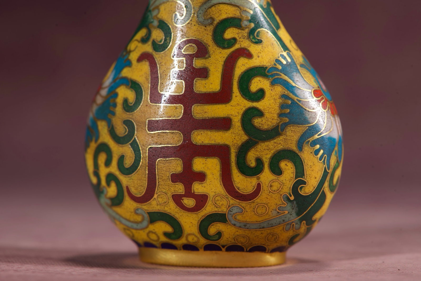 An Exquisite Cloisonne Lotus Pattern Snuff Bottle - 6