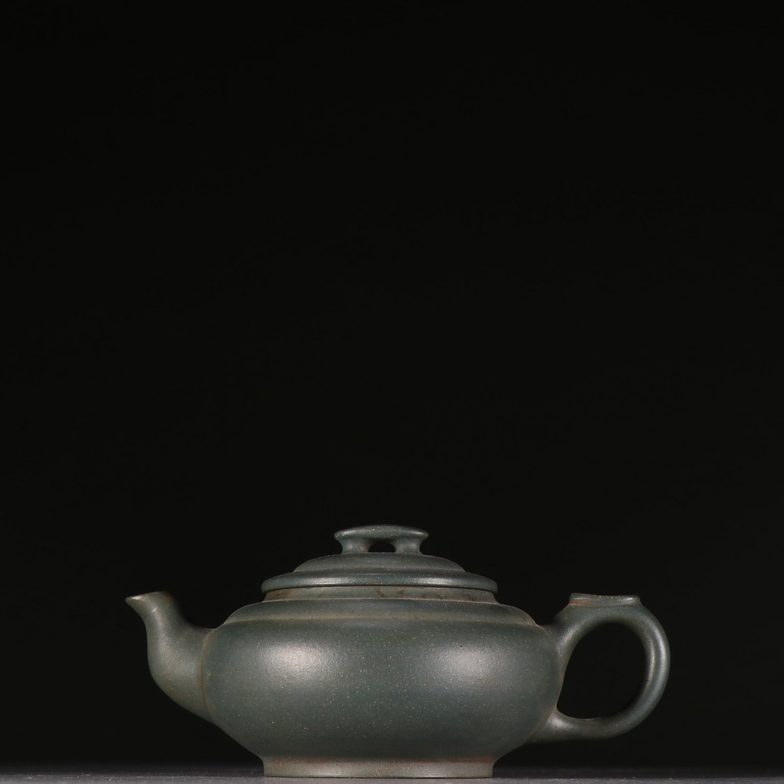An Exquisite Green Clay Purple Sands Pot: An Exquisite Green Clay Purple Sands Pot,the Republic of China,with Famous Artisan