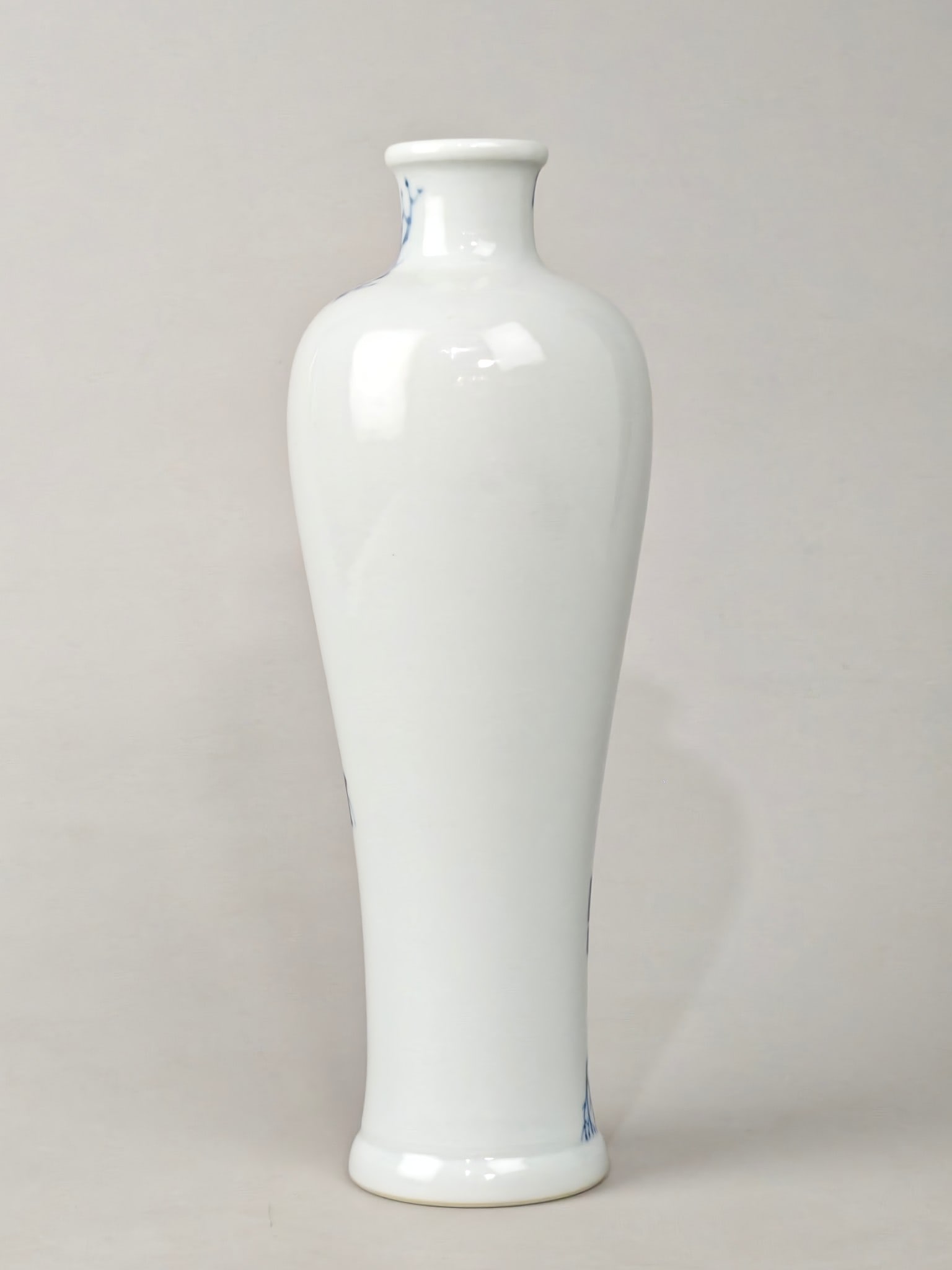 Blue and White Bird Pattern Vase - 3