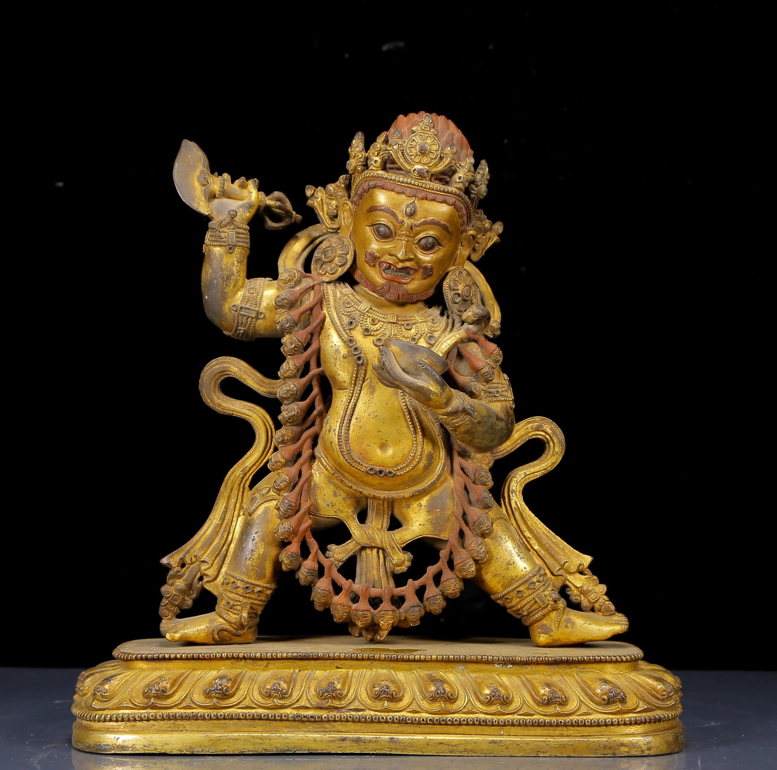 A Solemn Gilt Bronze Statue of Bodhisattva: A Solemn Gilt Bronze Statue of Bodhisattva,Ming Dynasty,China,Yongle Six-character
