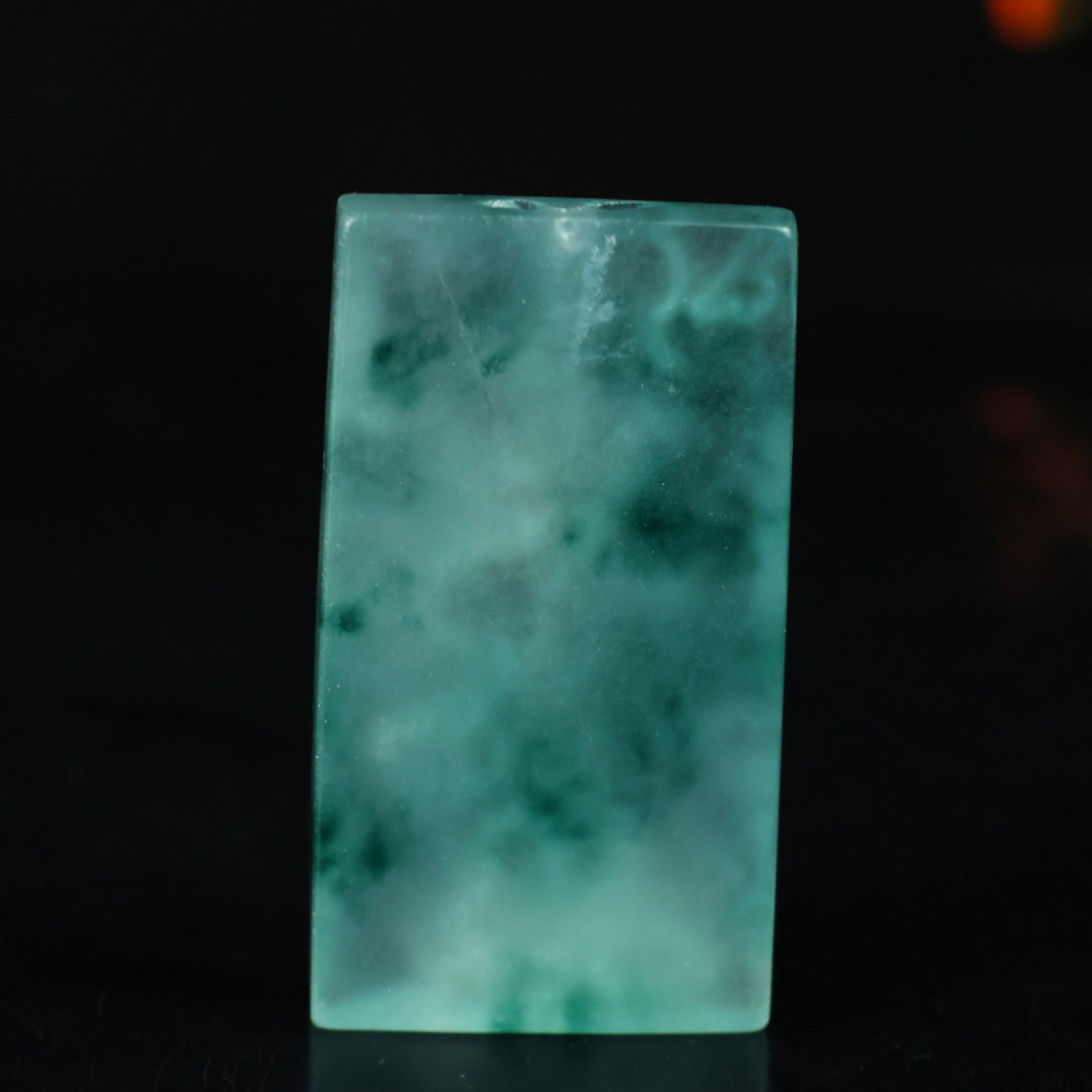 An Exquisite Jadeite Landscape Pattern Pendant - 5