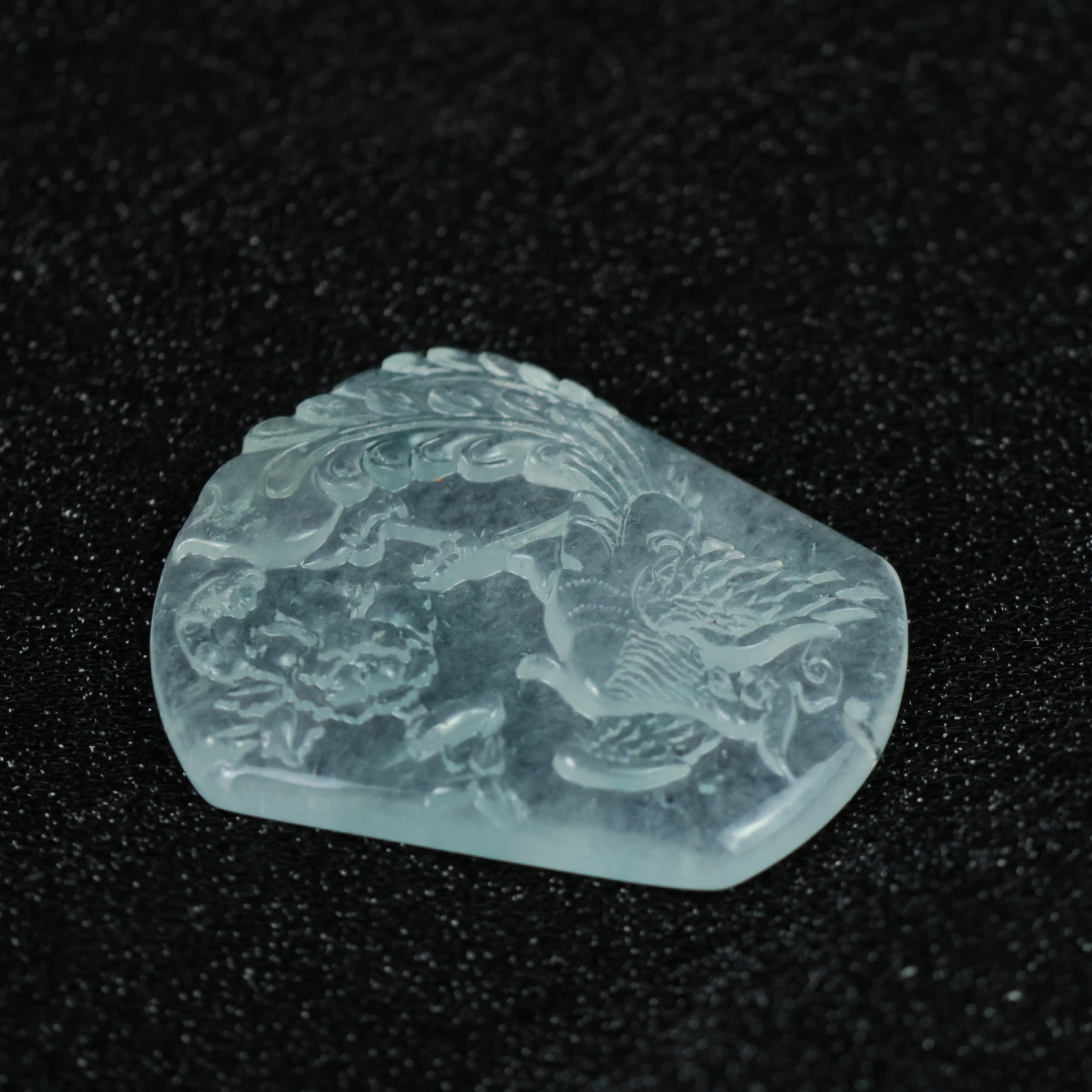 An Exquisite Jadeite Phoenix Pattern Pendant - 6