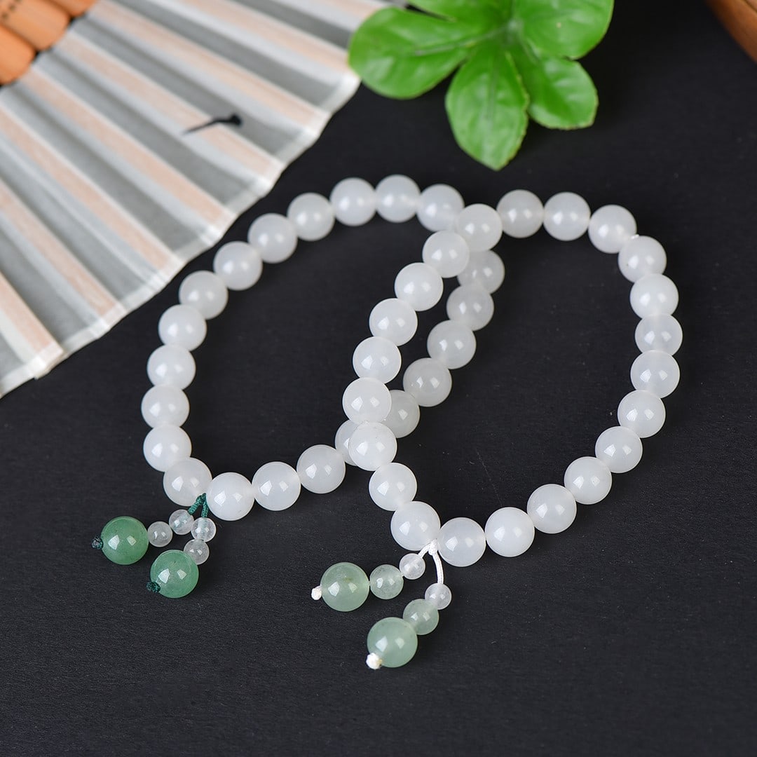 An Exquisite White Jade Bracelets - 5