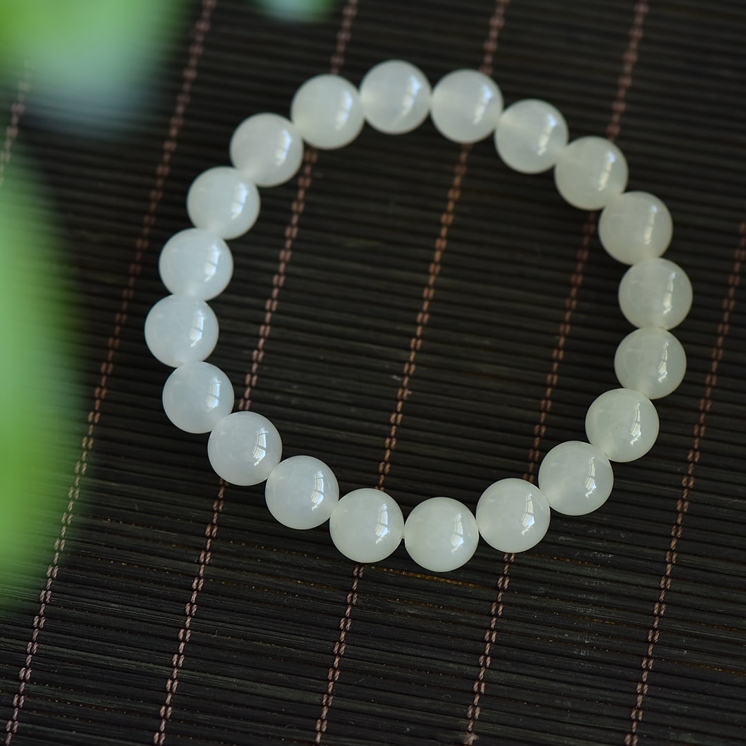 An Exquisite White Jade Bracelets - 4