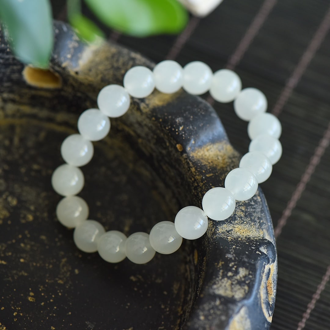 An Exquisite White Jade Bracelets - 5