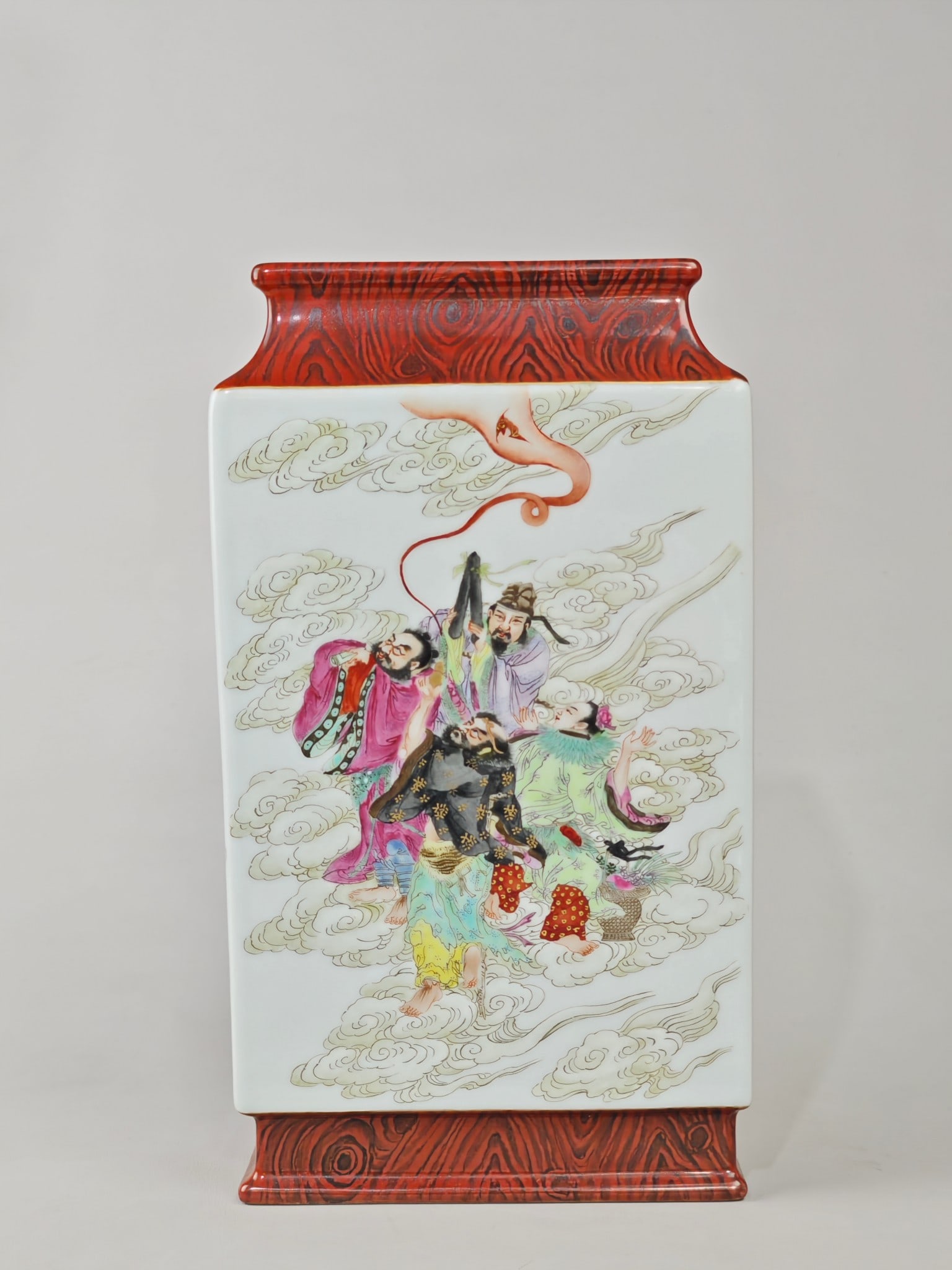 Famille-Rose Character and Story Pattern: Famille-Rose Character and Story Pattern,Qing Dynasty,China,with Qianlong Six-character Mark,Size:10.4inx5.9in