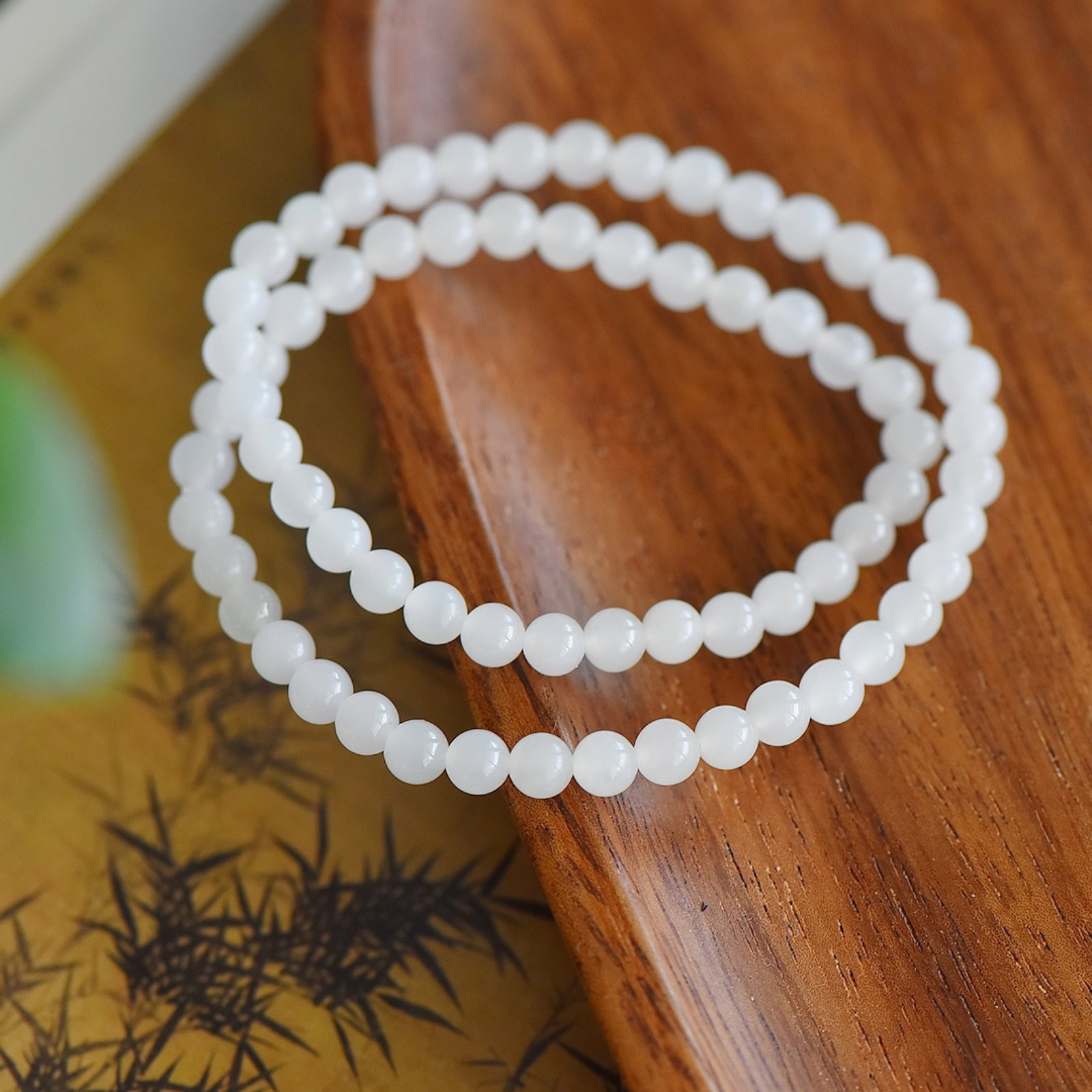 An Exquisite White Jade Bracelets - 4