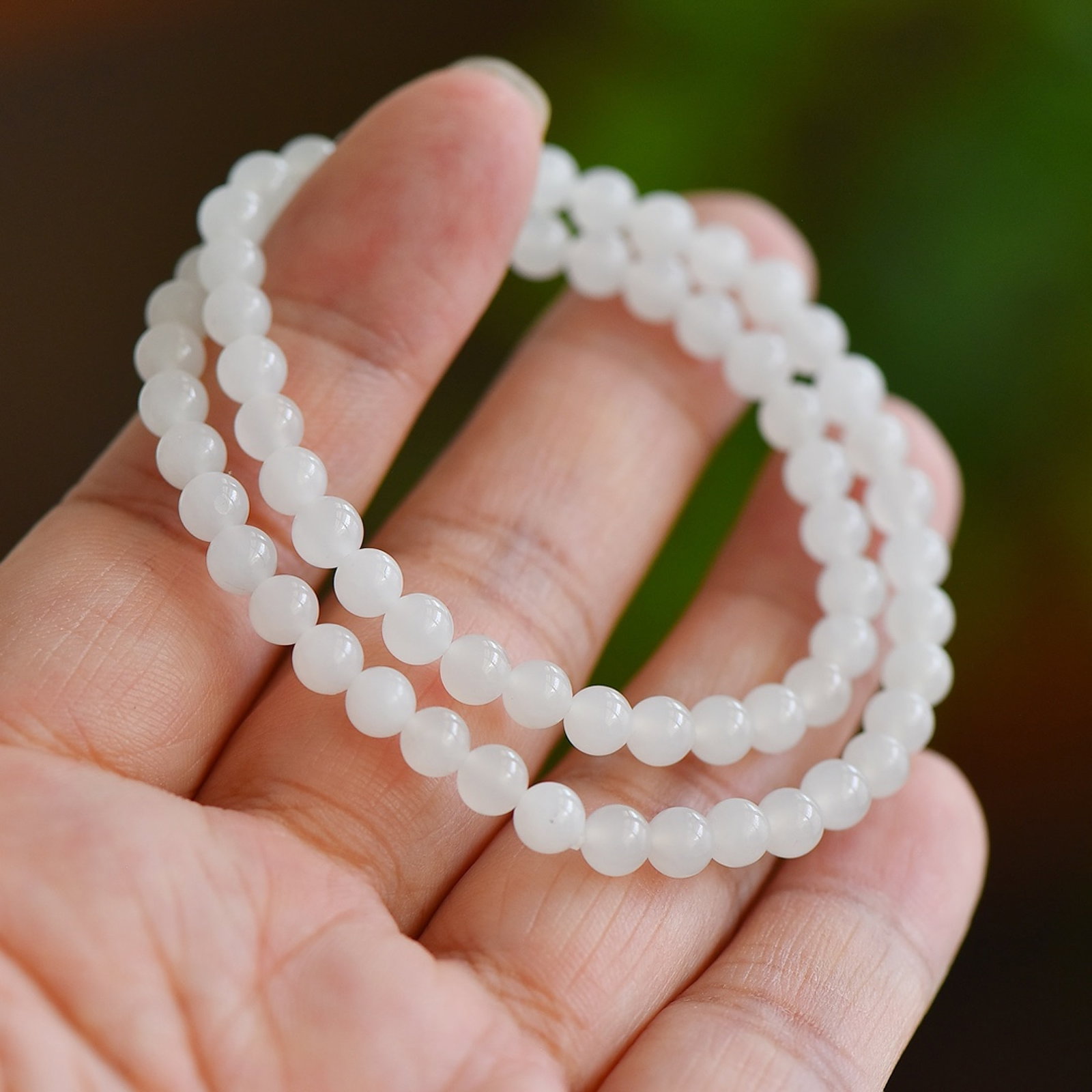 An Exquisite White Jade Bracelets - 6