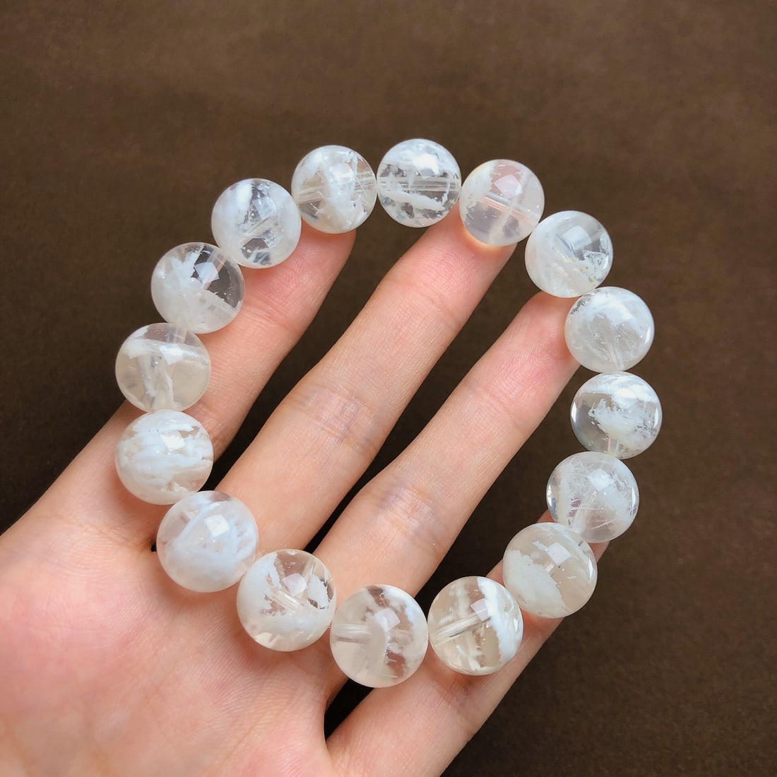 An Exquisite Crystal Bracelets: An Exquisite Crystal Bracelets,Size:13.9mm,Weight:56.8g 水晶手串
