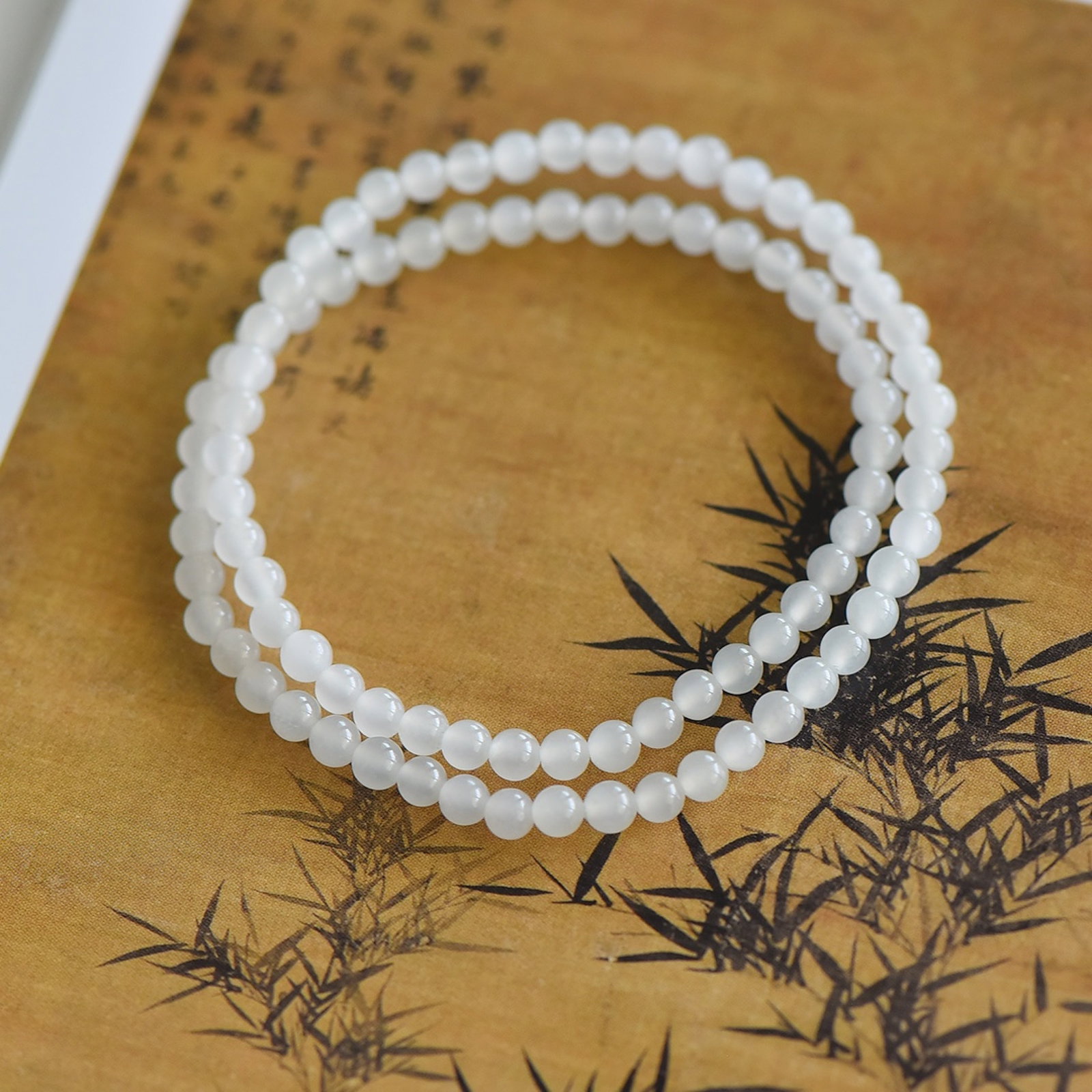 An Exquisite White Jade Bracelets - 5