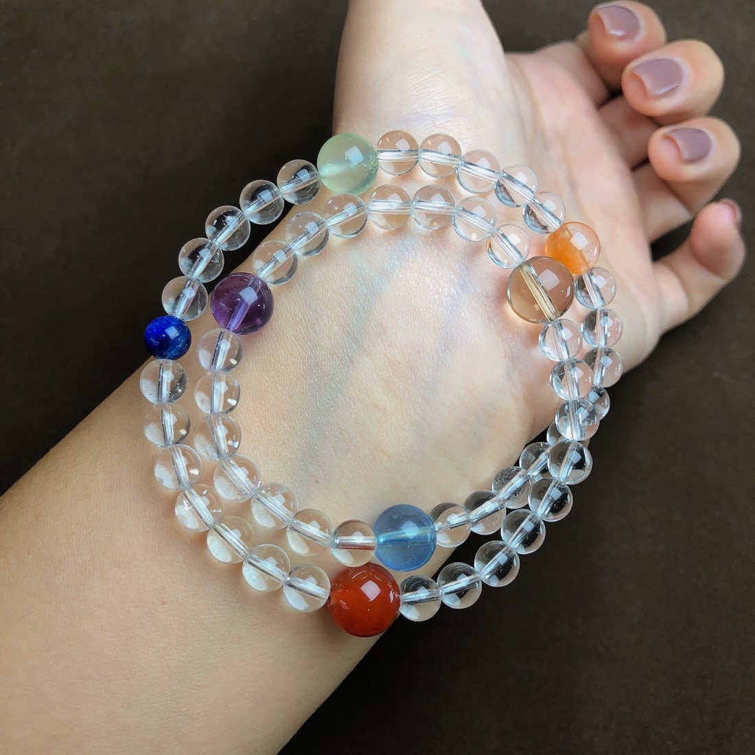 An Exquisite Crystal Bracelets: An Exquisite Crystal Bracelets,Size:6.6mm,10.3mm,Weight:25.9g 水晶手串