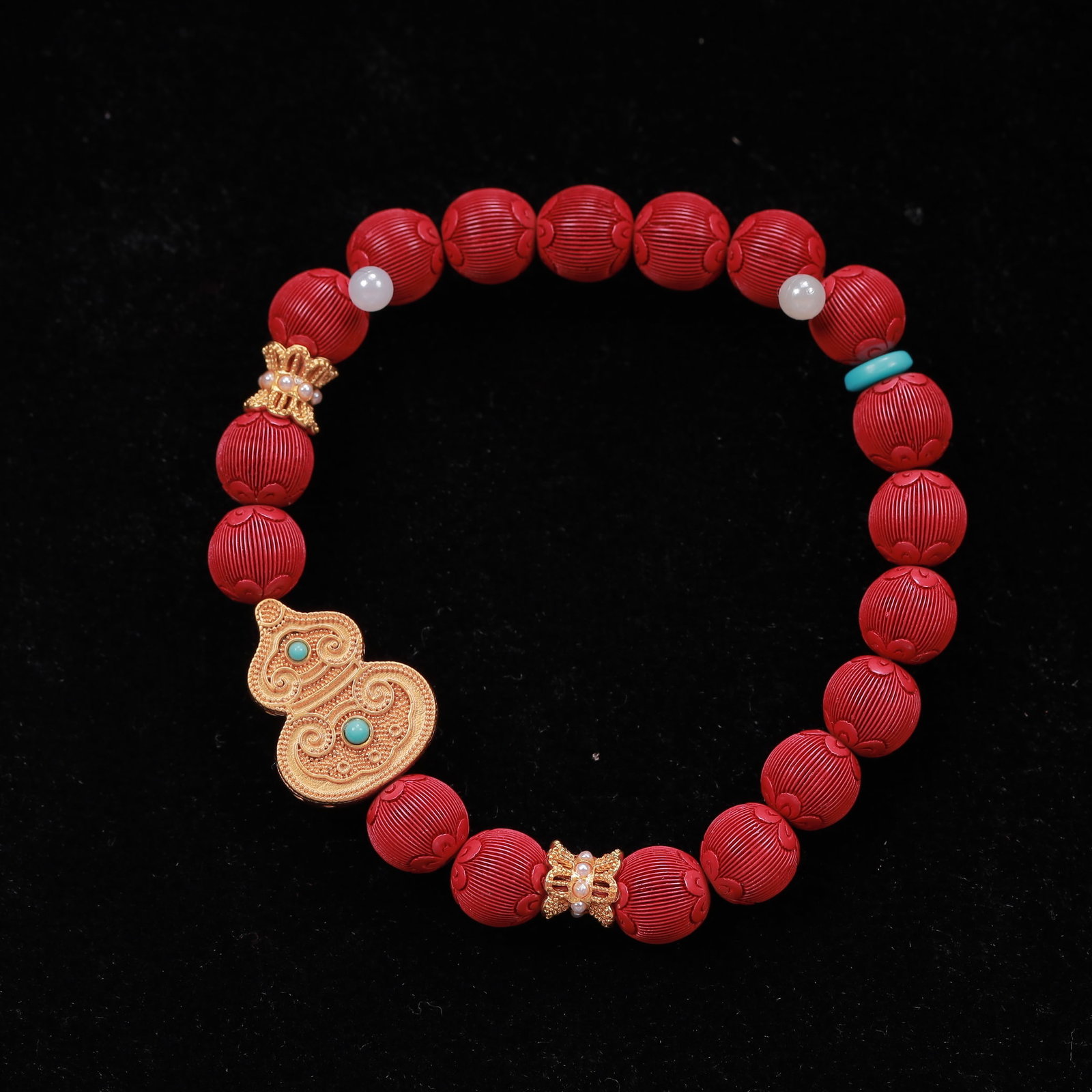 An Exquisite Cinnabar Bracelets - 5