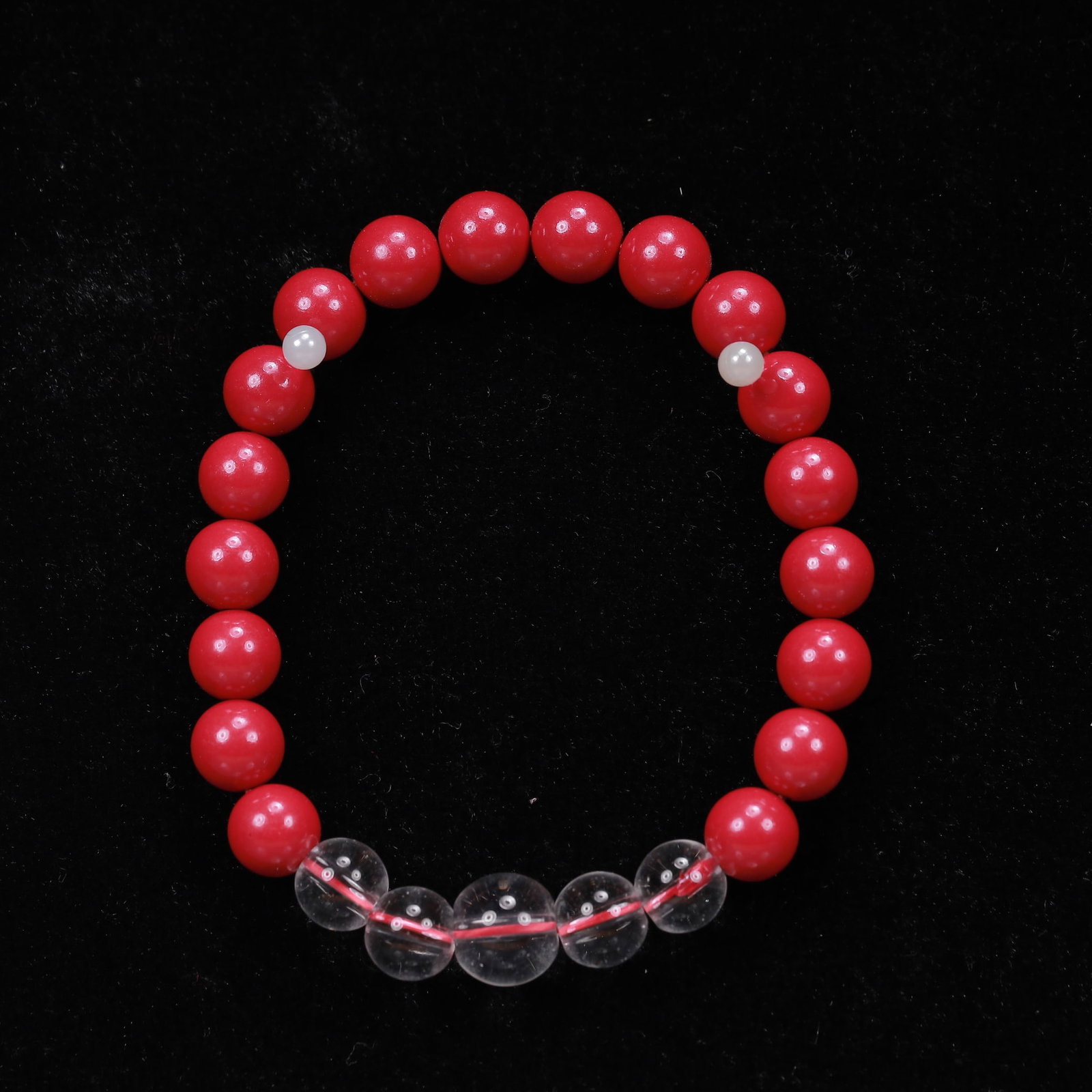 An Exquisite Cinnabar Bracelets: An Exquisite Cinnabar Bracelets,Size:3.3in*18,Weight:21g 朱砂手串