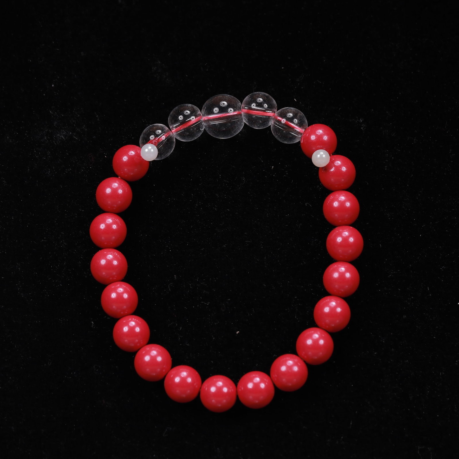 An Exquisite Cinnabar Bracelets - 3