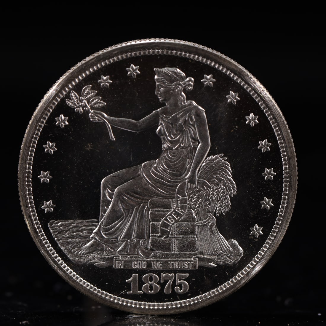 USA Trade Dollar 1875 Coin (1 of 2)