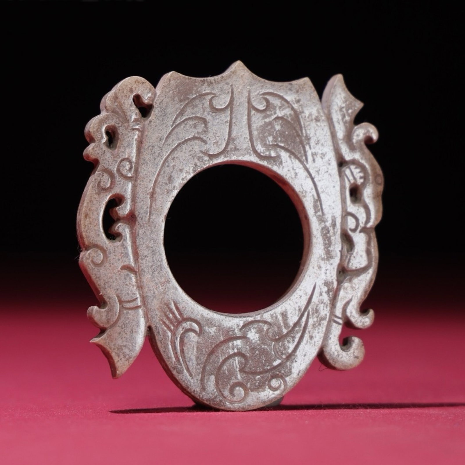 White Jade Dragon Pattern Pendant (1 of 9)
