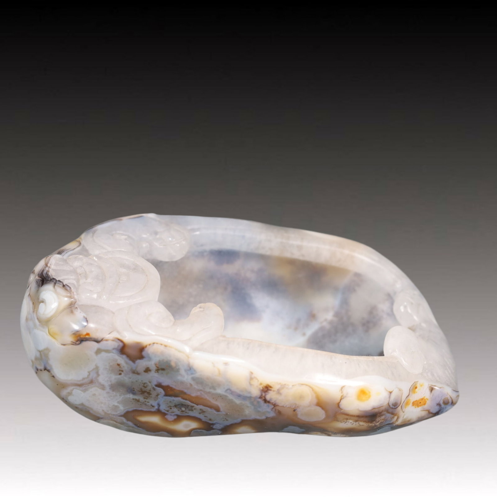 An Exquisite Agate Brush Washer (1 of 8)