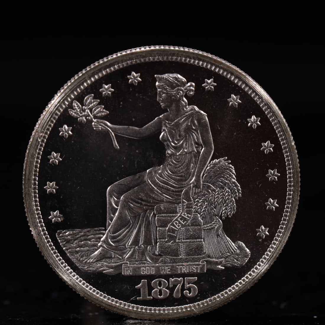 USA Trade Dollar 1875 Coin: USA Trade Dollar 1875 Coin
