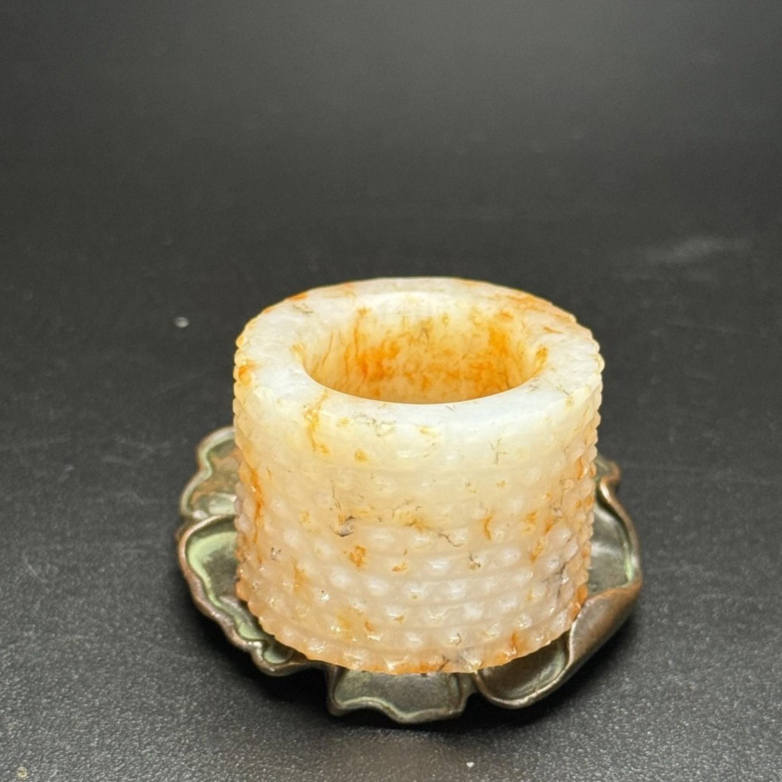 An Exquisite White Jade Thumb Ring: An Exquisite White Jade Thumb Ring
