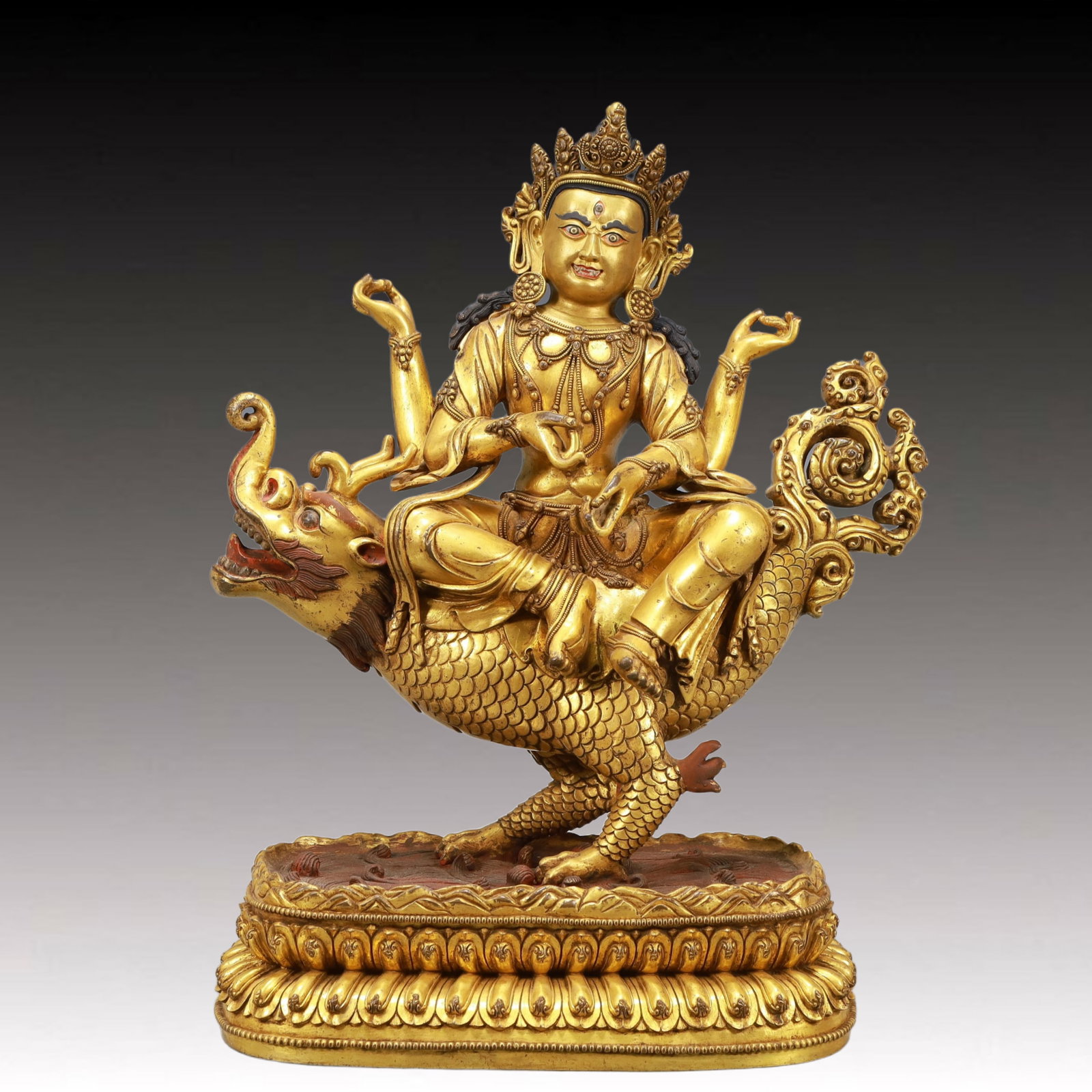 A Solemn Gilt Bronze Statue of Gautama??s Mother: A Solemn Gilt Bronze Statue of Gautama’s Mother