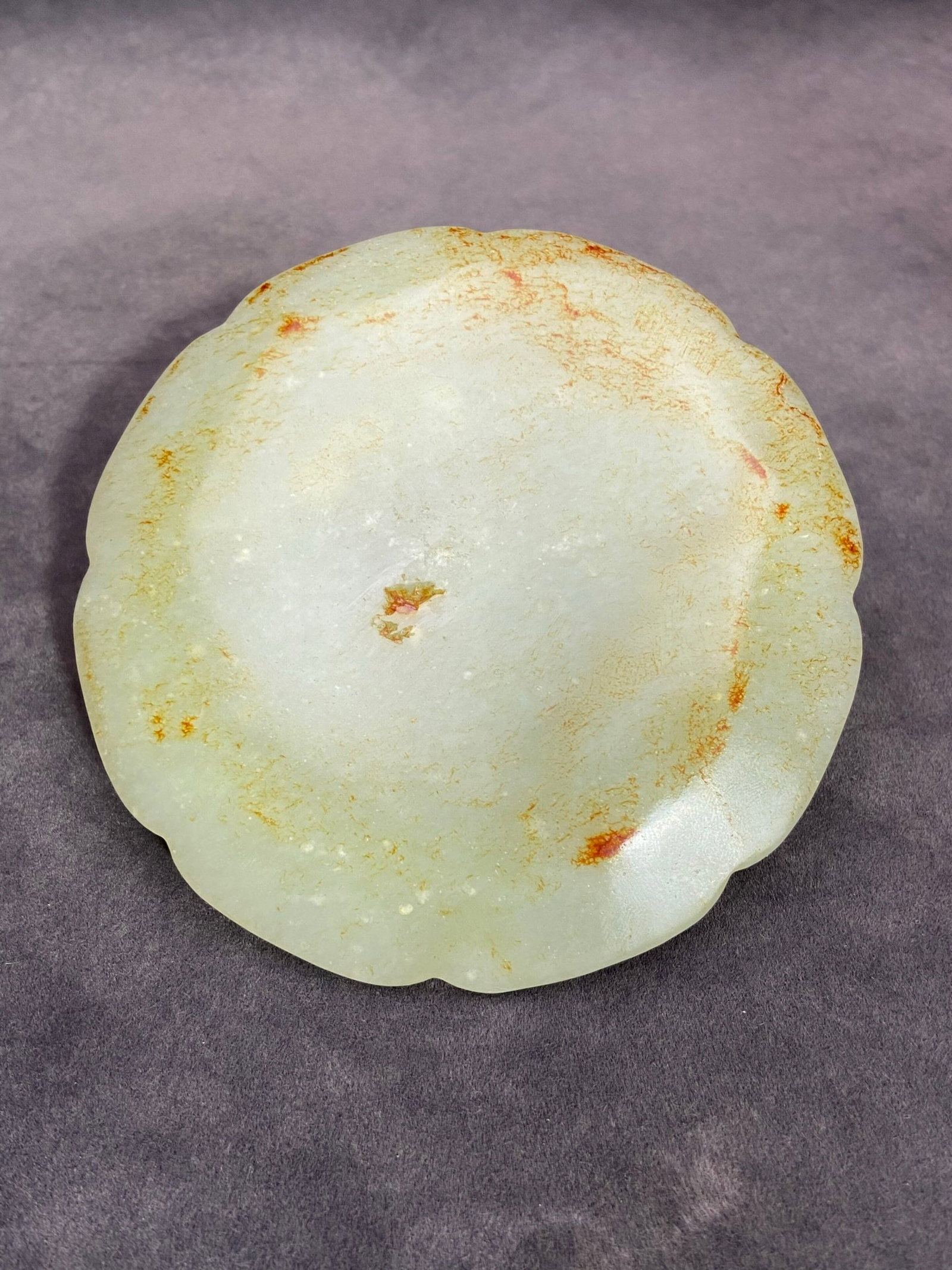 An Exquisite White Jade Dragon Pattern Mirror - 4