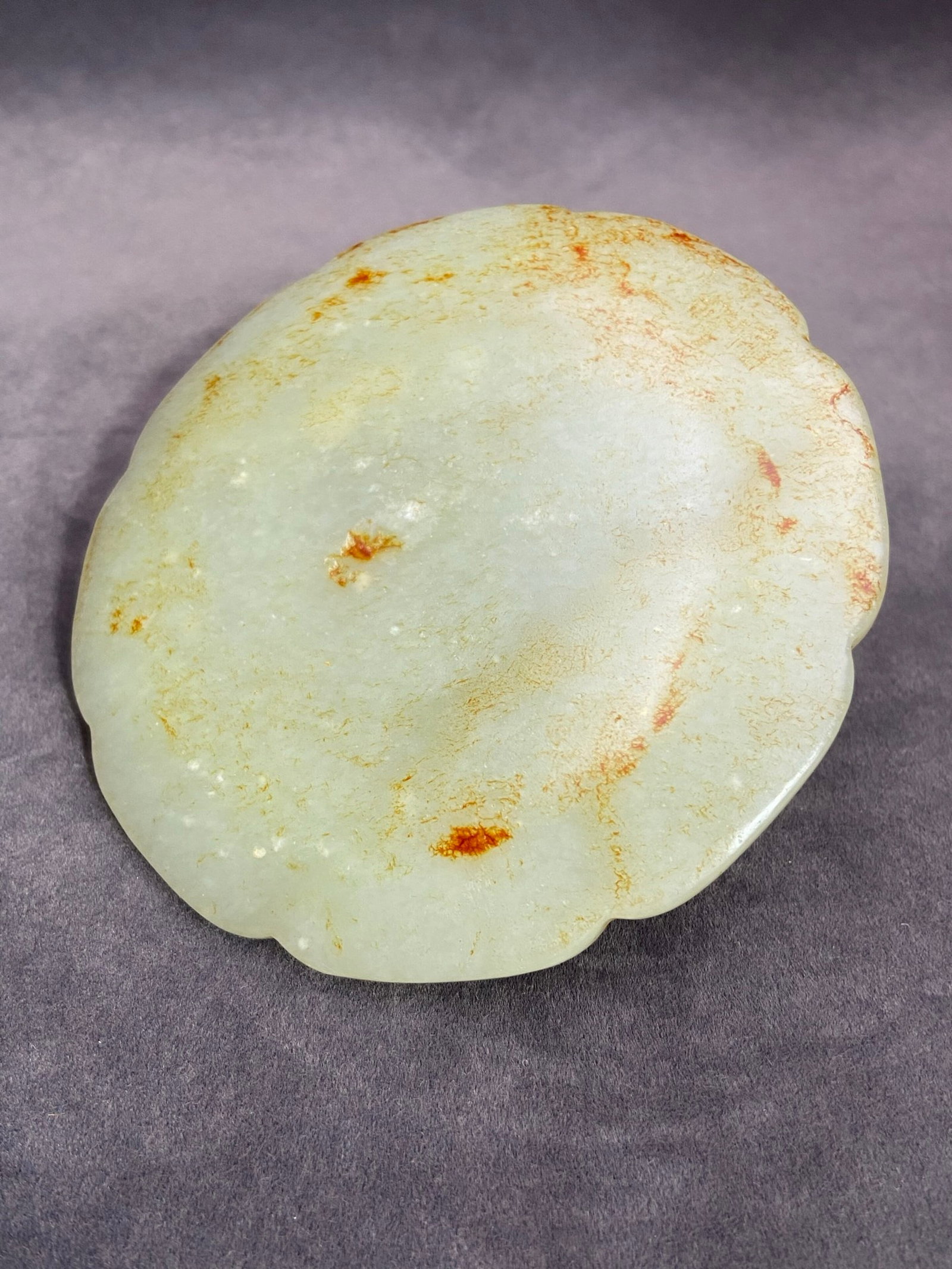 An Exquisite White Jade Dragon Pattern Mirror - 6