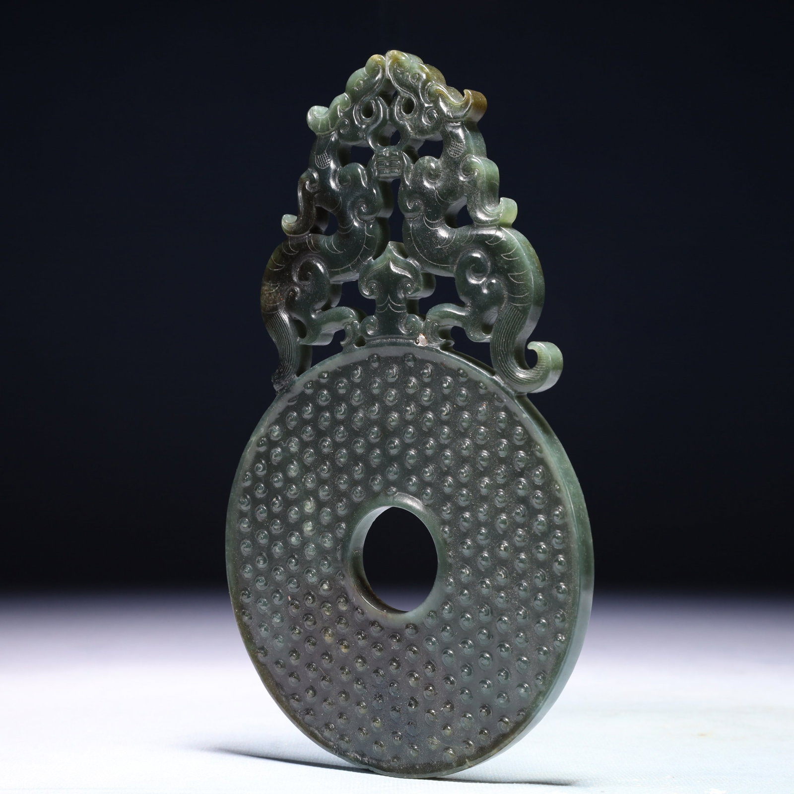 An Exquisite Jasper Dragon Pattern Pendant - 4