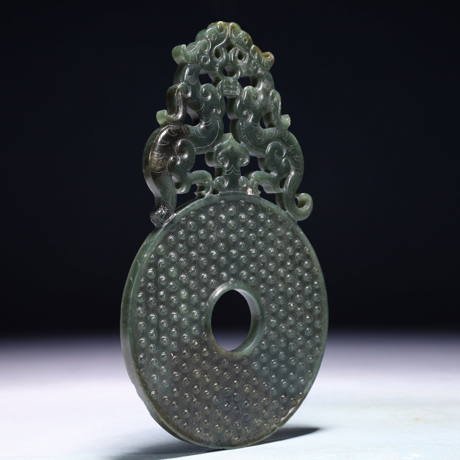 An Exquisite Jasper Dragon Pattern Pendant - 5