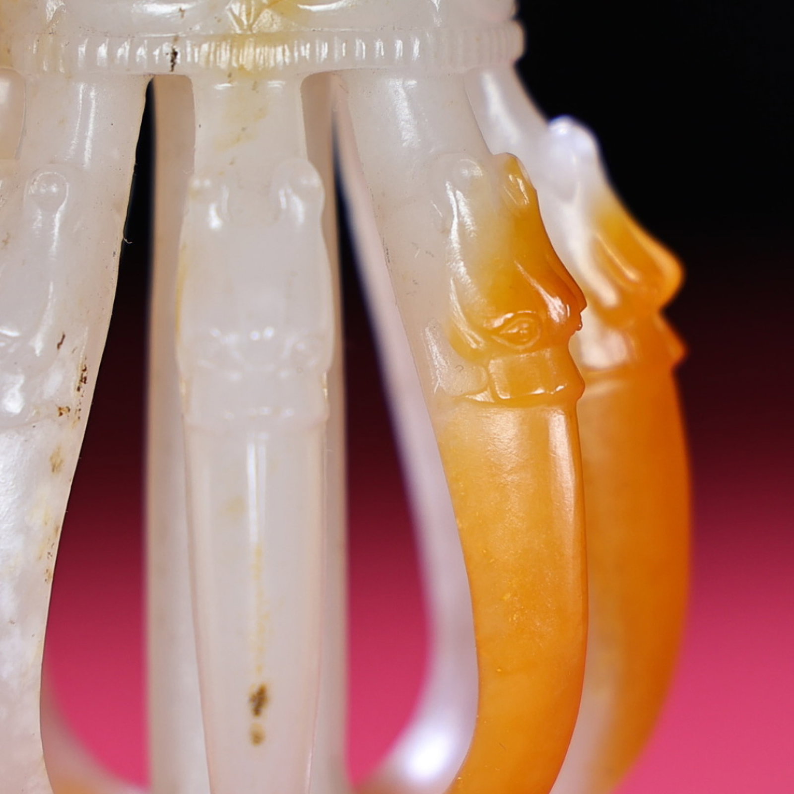An Exquisite White Jade Ritual Implement - 9