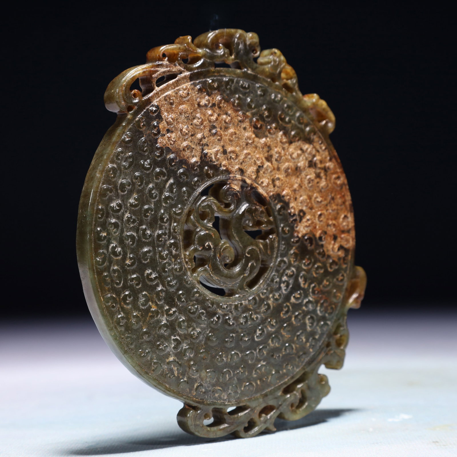 An Exquisite Jasper Auspicious Cloud Pattern Pendant - 3