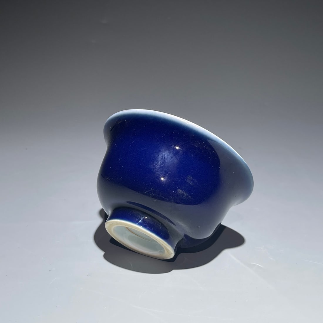 An Exquisite Ji Blue Ruby Red Glazed Cup - 2