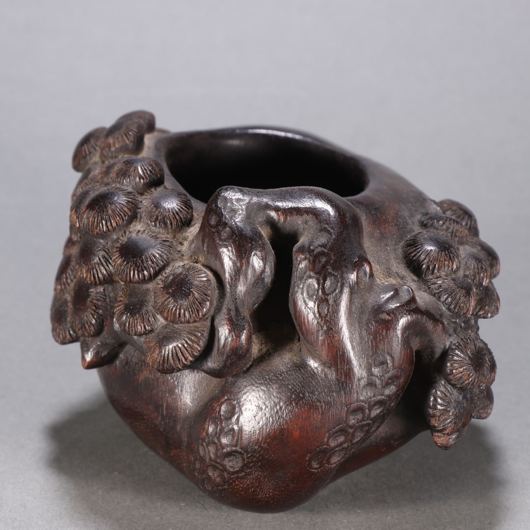 An Exquisite Eaglewood Pine Pattern Water Pot - 7