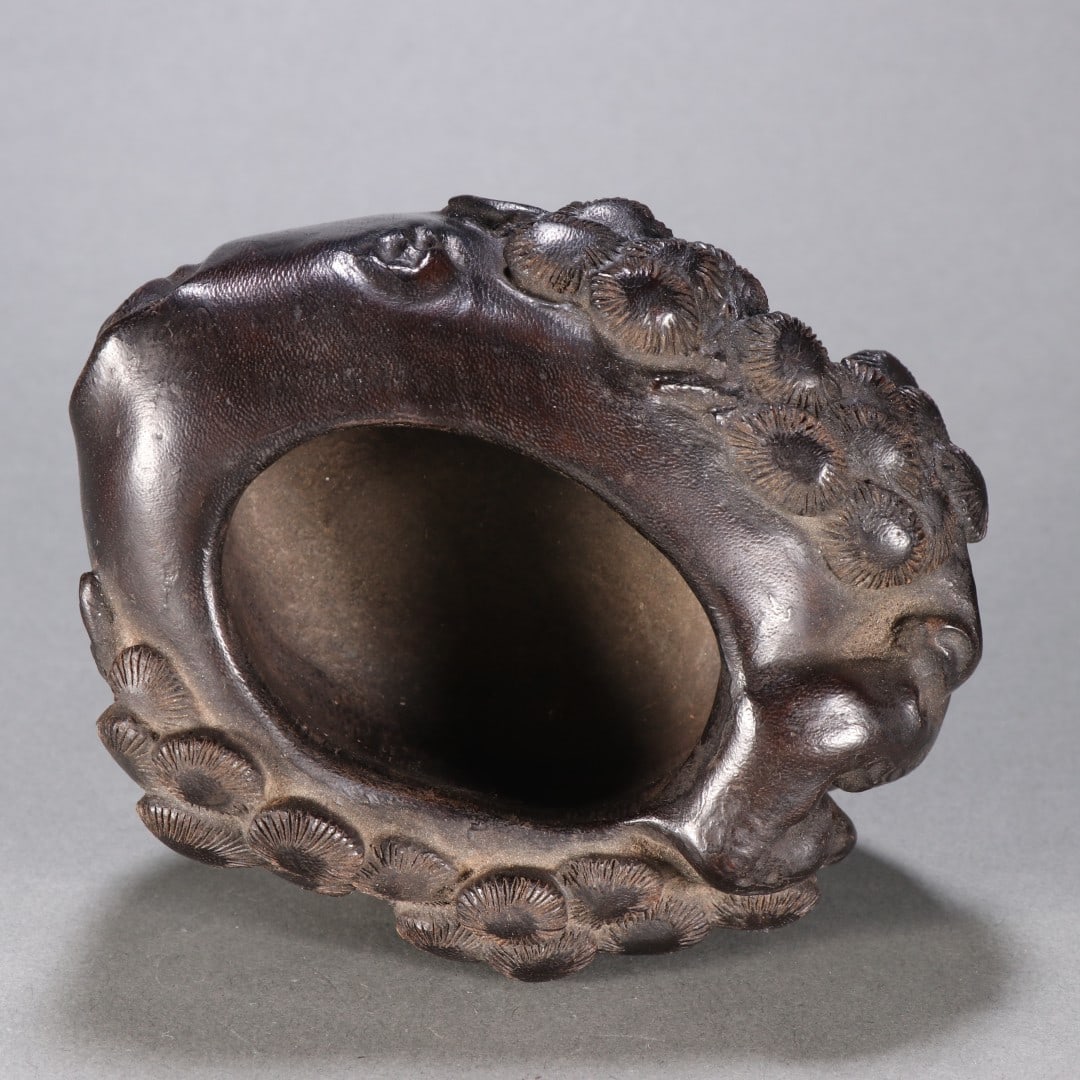 An Exquisite Eaglewood Pine Pattern Water Pot - 8