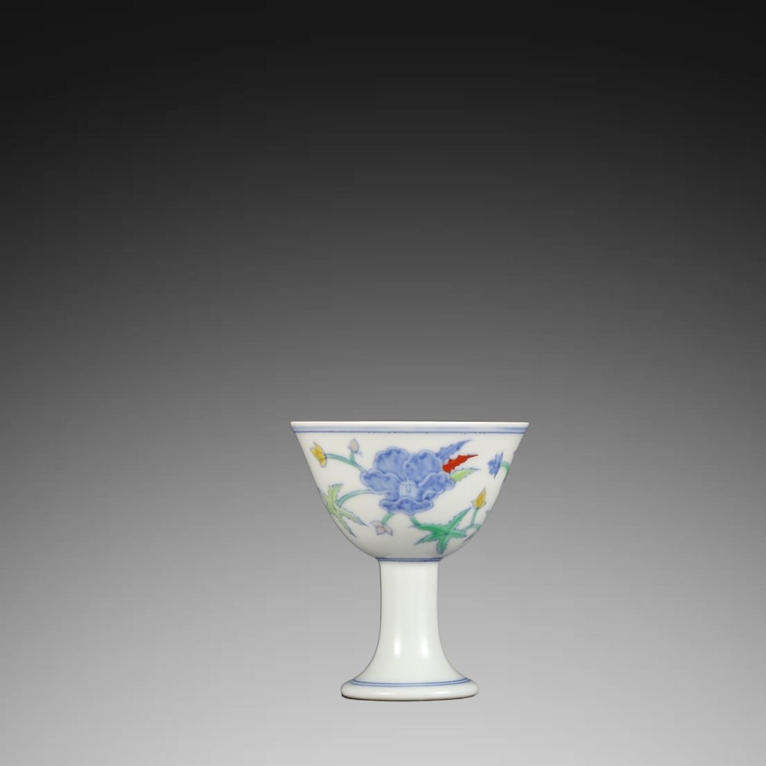 An Exquisite Doucai Lotus Pattern Cup - 2