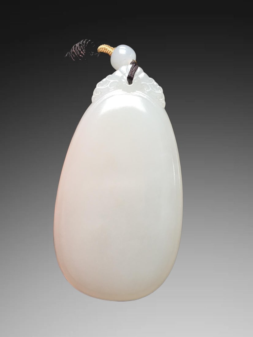 An Exquisite Hotan Jade Safety Plaque - 3