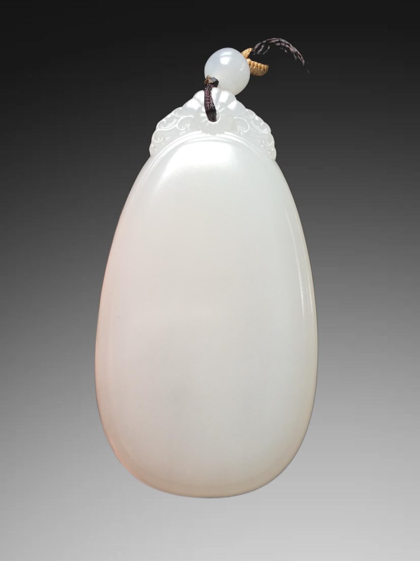 An Exquisite Hotan Jade Safety Plaque - 4