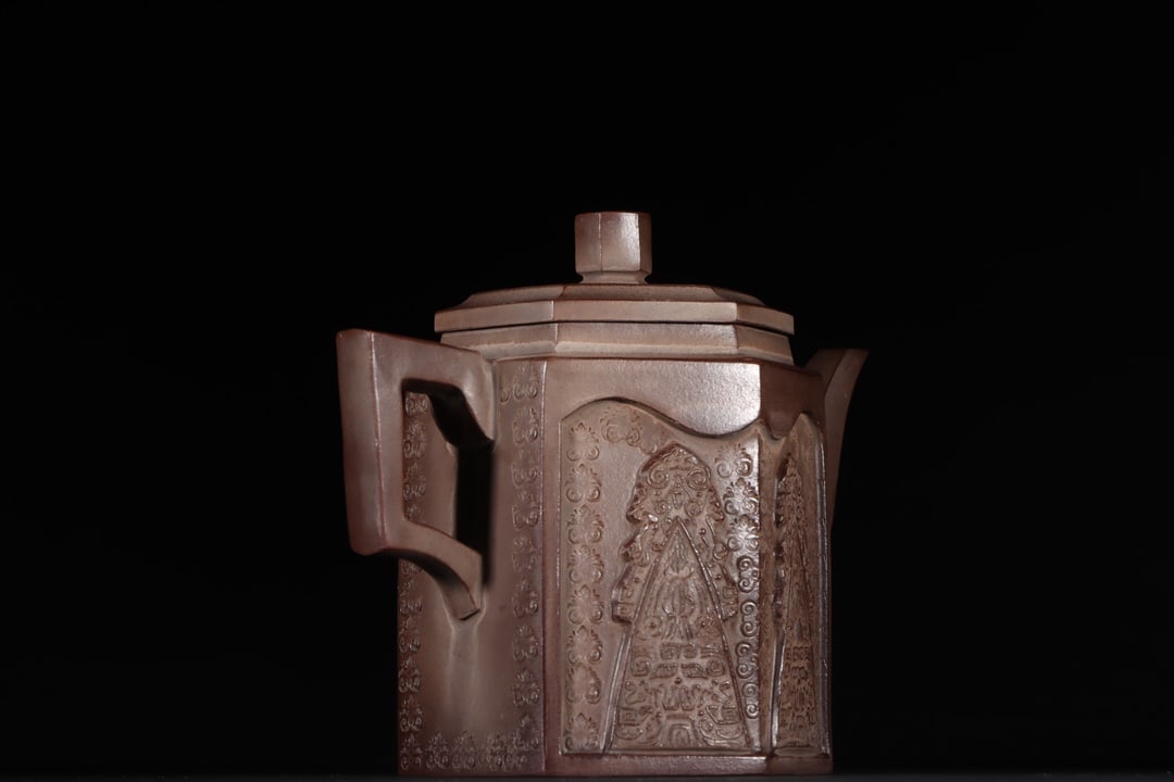 An Exquisite Zisha Flower Pattern Teapot - 6