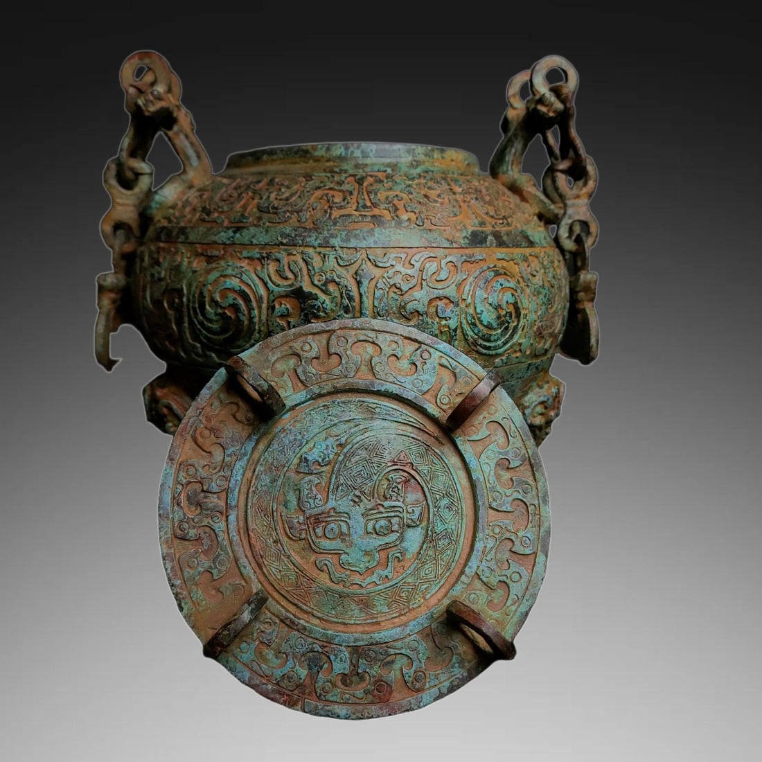 An Exquisite Bronze Tripod Ding - 7