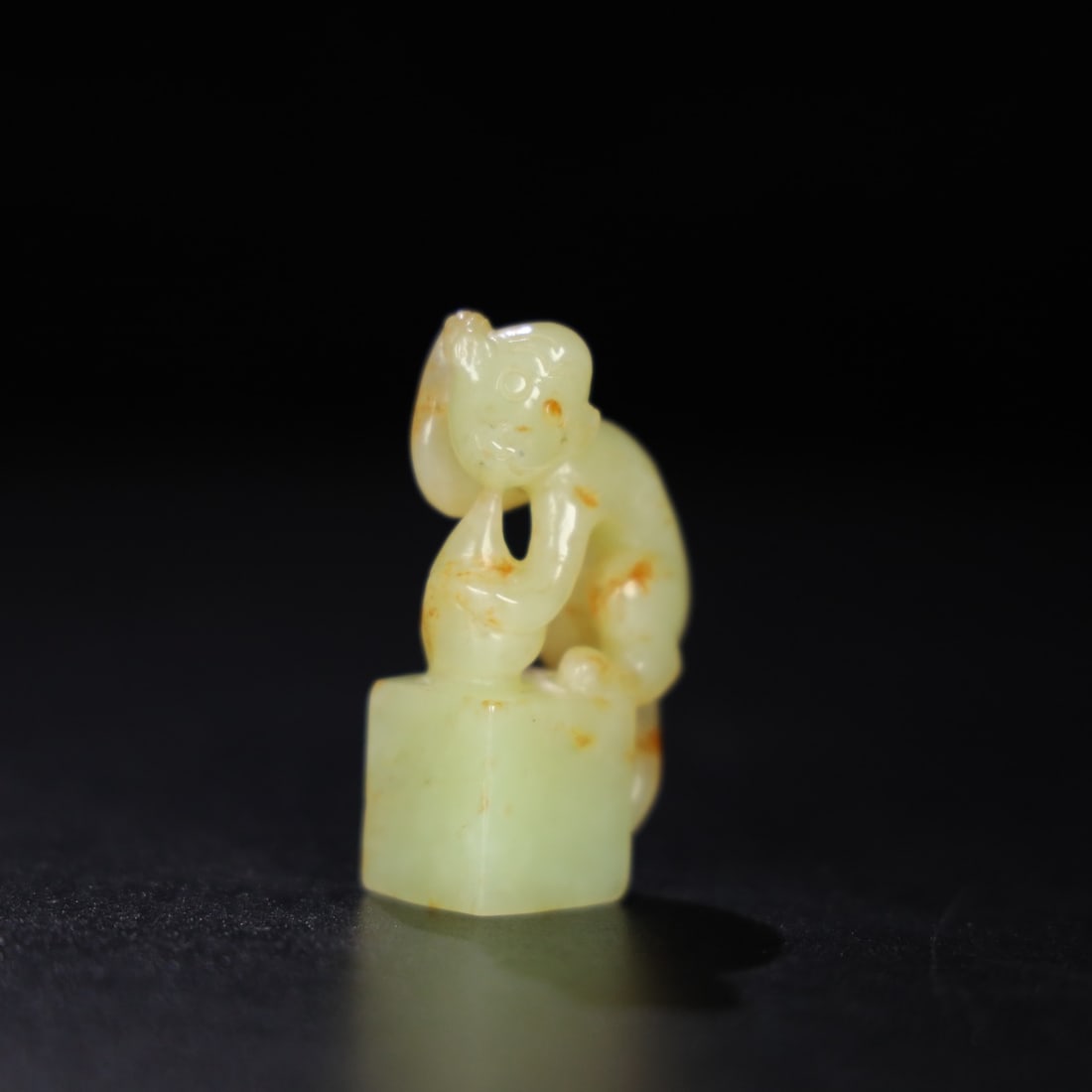 An Exquisite Hotan Jade Monkey - 2