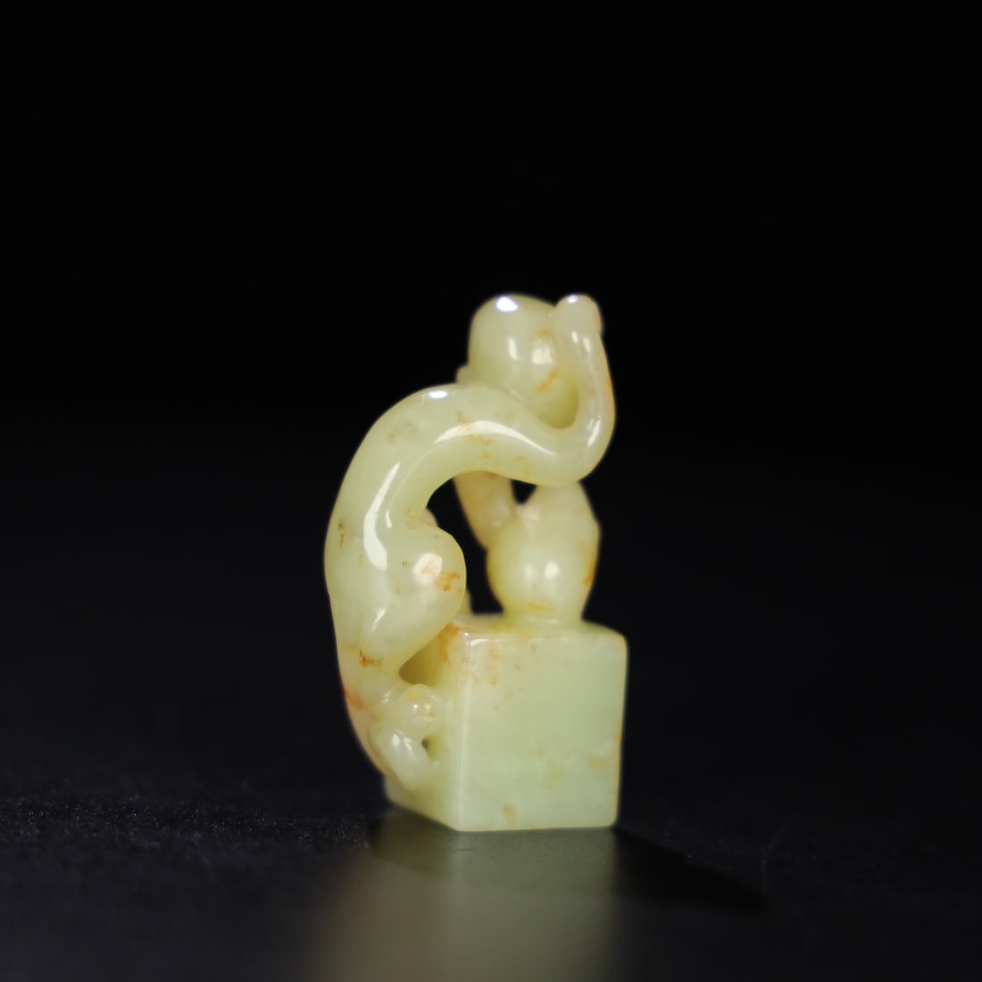 An Exquisite Hotan Jade Monkey - 5