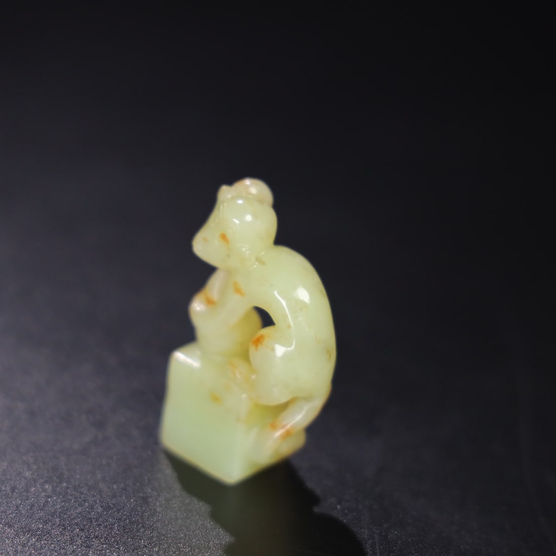 An Exquisite Hotan Jade Monkey - 7