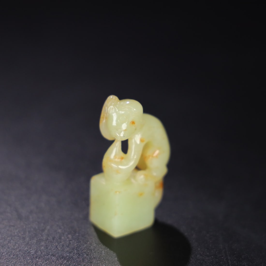 An Exquisite Hotan Jade Monkey - 8